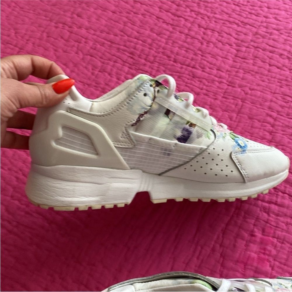 Adidas x Meissen leather floral sneakers, men 7,5 - Picture 4 of 10